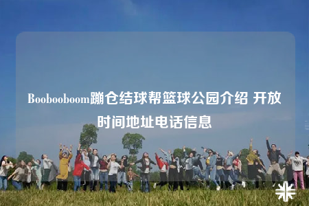 Boobooboom蹦仓结球帮篮球公园介绍 开放时间地址电话信息